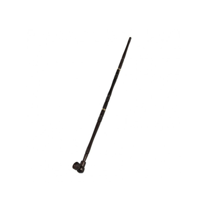 Shishamholzpfeife mit Messingring 3-teilig