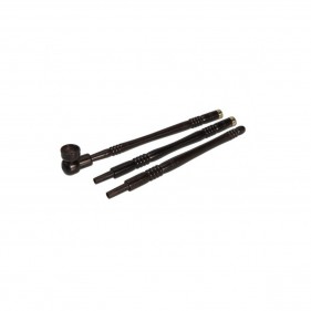 Shishamholzpfeife mit Messingring 3-teilig