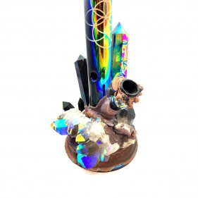 Envy Glass 'Dichroic Terminated Obsidian'