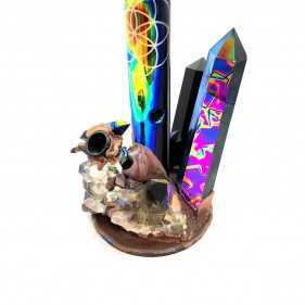 Envy Glass 'Dichroic Terminated Obsidian'
