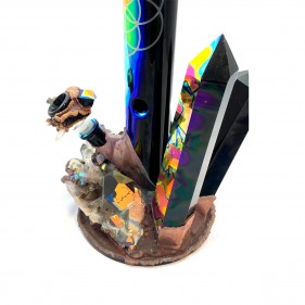 Envy Glass 'Dichroic Terminated Obsidian'
