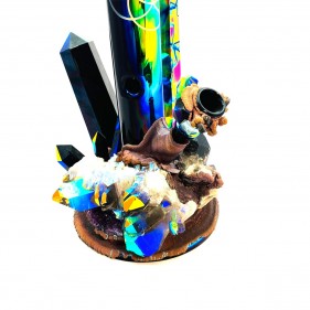Envy Glass 'Dichroic Terminated Obsidian'