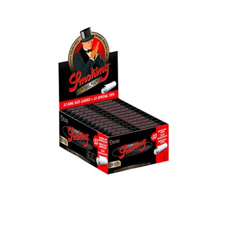 Smoking Deluxe King Size Slim Longpapers + Tips 24 Stk. Karton