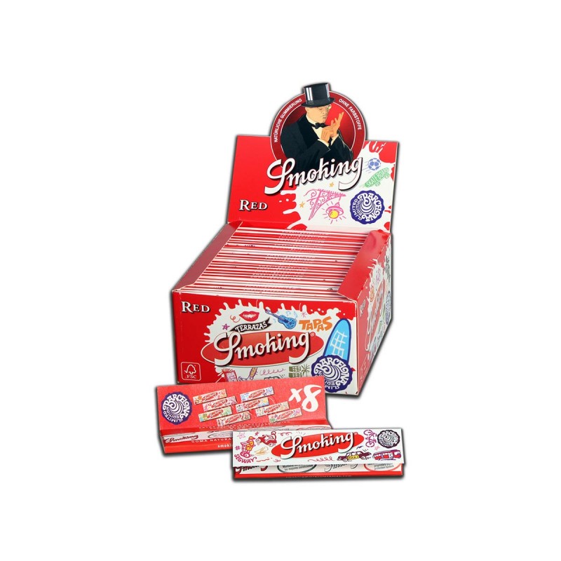 Smoking Red King Size Slim Longpapers 50 Stk. Karton