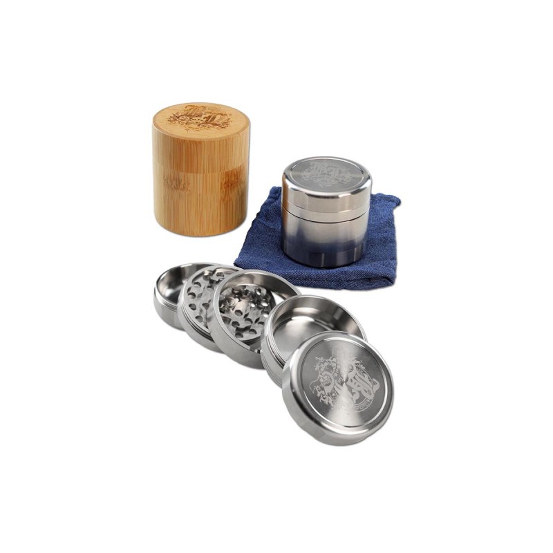 BlackLeaf Edelstahl Deluxe Grinder 5-teilig