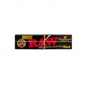 RAW BLACK Conoisseur King Size Slim Longpapers + Tips