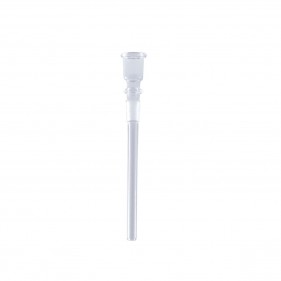 Glas Chillum Einsatz mit Zylinderkopf 130mm NS14