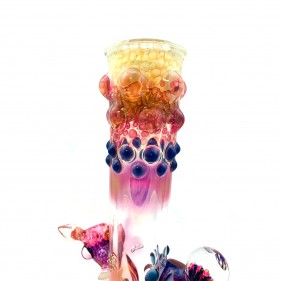 Grinder Glass 'Marble Mafia' mit Gold Fume