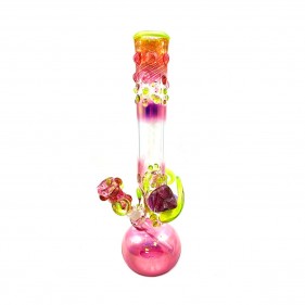 Grinder Glass 'Slyme Dime' mit 22K Gold Fume