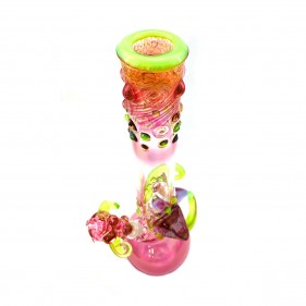 Grinder Glass 'Slyme Dime' mit 22K Gold Fume