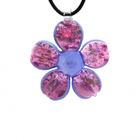 Mars Glassworks Anhänger 'Flower-Spinner' mit Opal