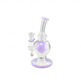 BLAZE 'Golf Ball' Borosilikatglas Bubbler Lila
