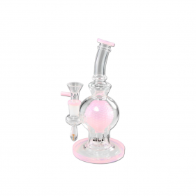 BLAZE 'Golf Ball' Borosilikatglas Bubbler Rosa