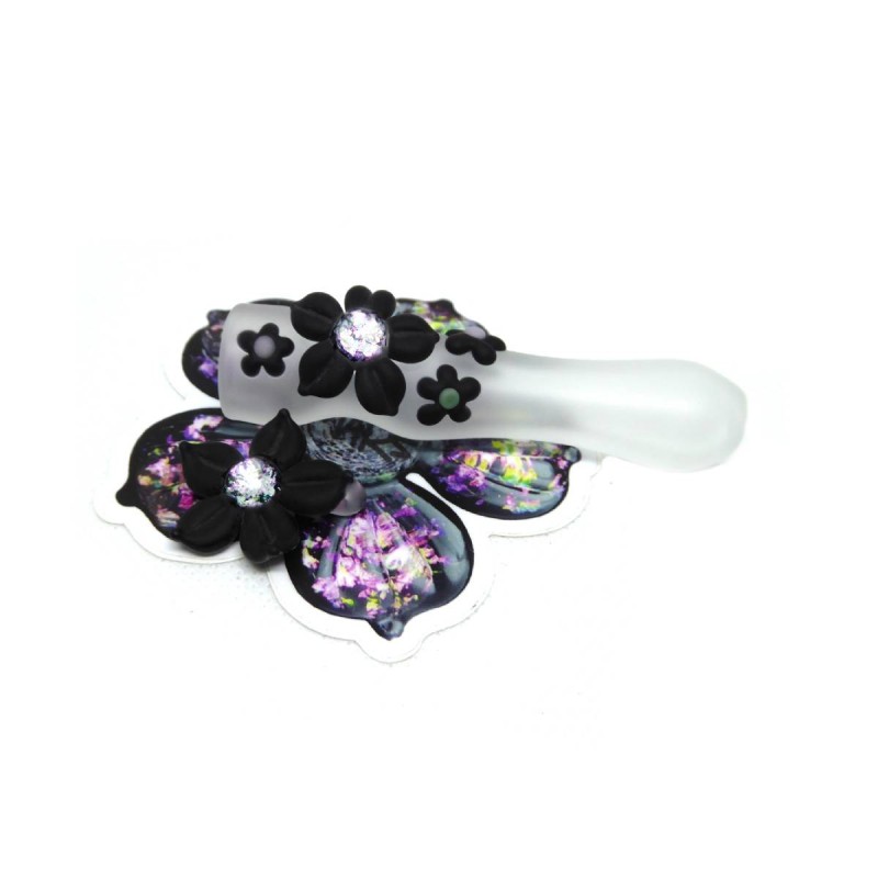 Mars Glassworks One-Hitter + Anhänger Set Schwarz