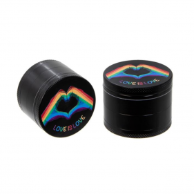 'Love is Love' Aluminium Grinder 4-teilig