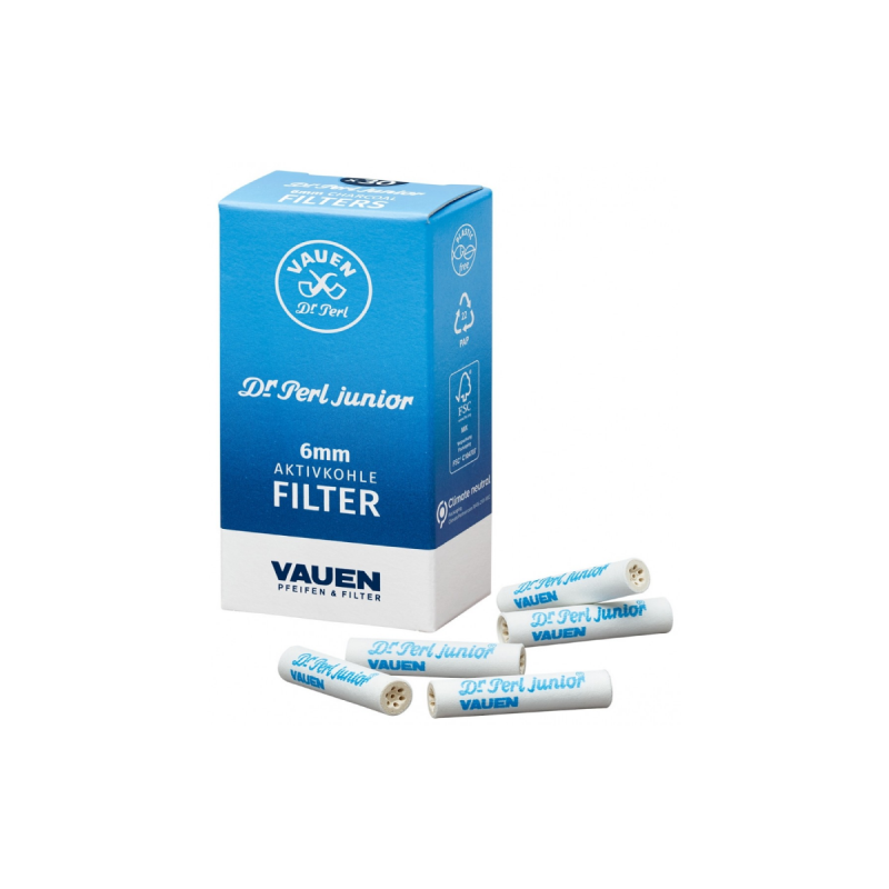 Dr. Perl Junior Aktivkohlefilter 6mm 30 Stk.