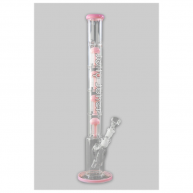 JJ 'Pink Poppet' Borosilikatglas Bong