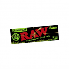 Black Organic Hemp 1 1/4 Size Rolling Papers