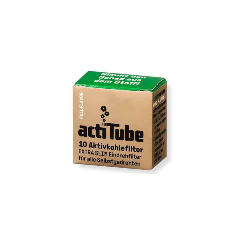 actiTube Extra Slim Aktivkohlefilter 6mm 10 Stk.