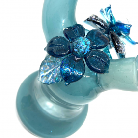 Mars Glassworks 'Blue Flower-Spinner' Dabbing Rig