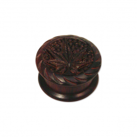 'Leaf' Rosenholz Grinder mit Gravur 2-teilig