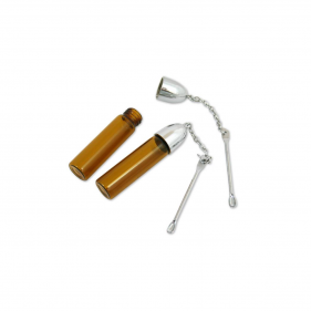 Flasche aus Glas mit Löffel 55mm