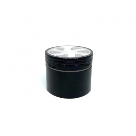Clear Top Aluminium Grinder 4-teilig Schwarz
