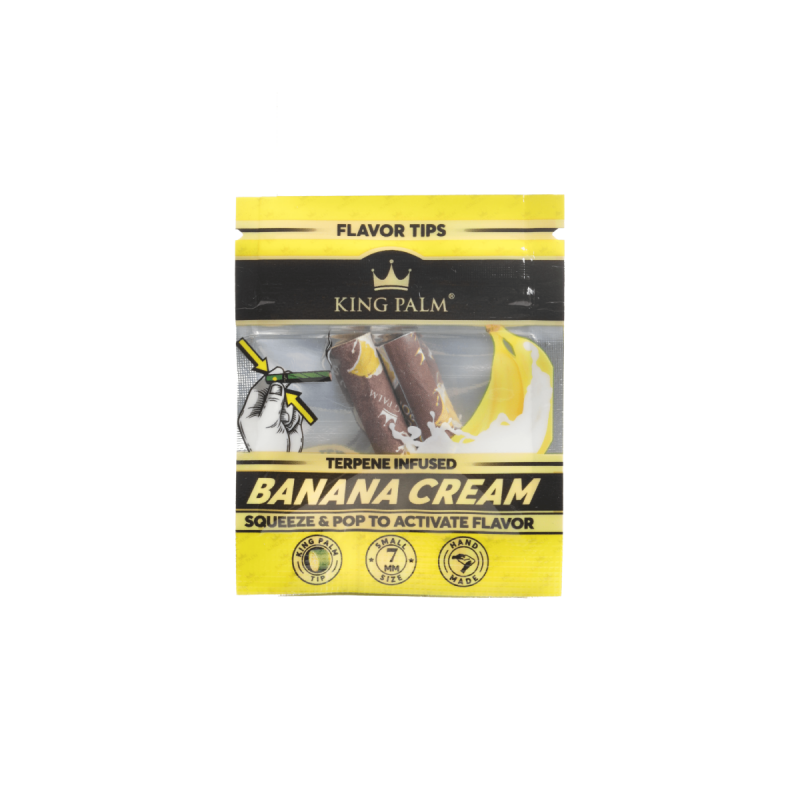 King Palm Flavor Tips BANANA CREAM 7mm 2 Stk.