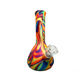 Aufschraubbare Silikonbong Regenbogen