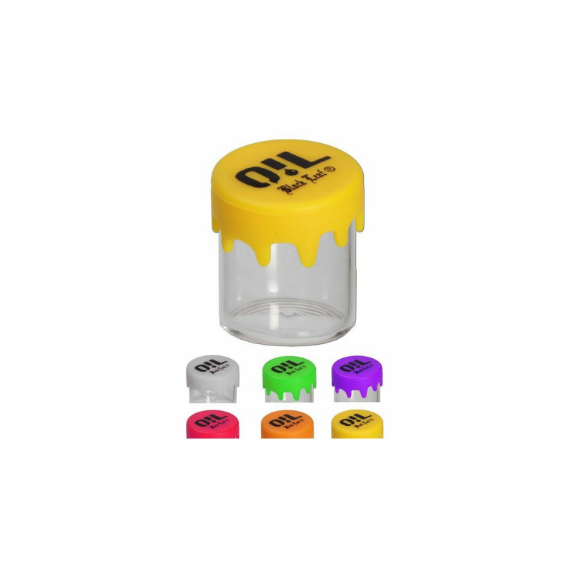 Glasdose Transparent mit Silikondeckel 7ml