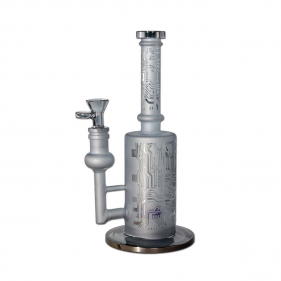 BLAZE Sandgestrahlte Borosilikatglas Bong mit Perkolator