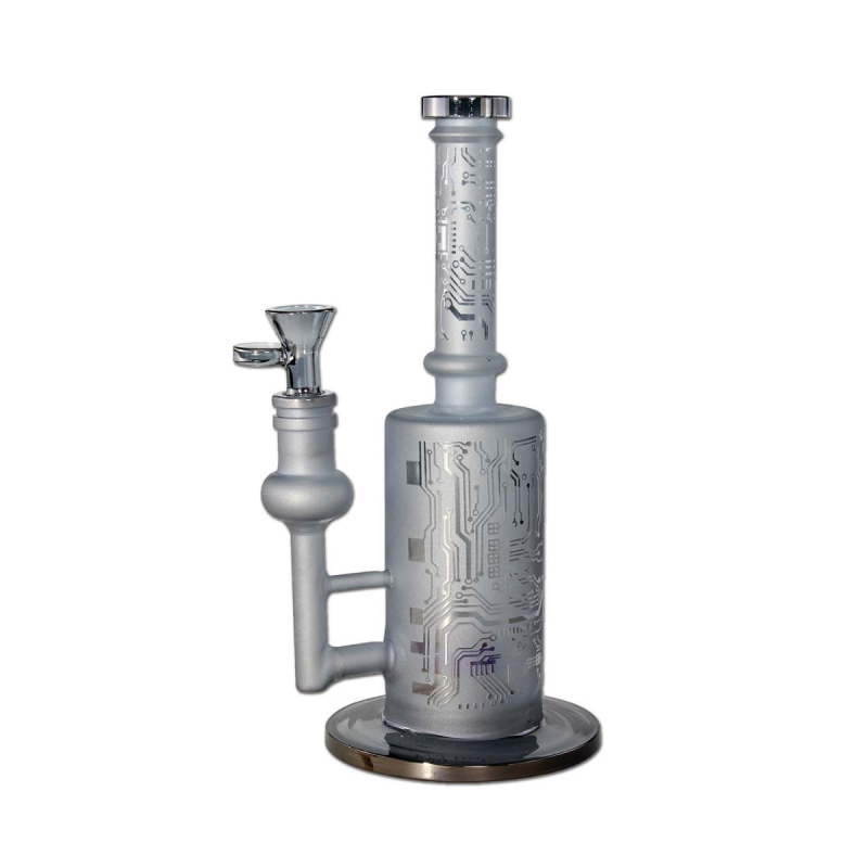 BLAZE Sandgestrahlte Borosilikatglas Bong mit Perkolator