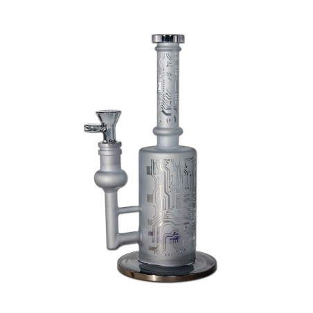 BLAZE Sandgestrahlte Borosilikatglas Bong mit Perkolator