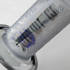 BLAZE Sandgestrahlte Borosilikatglas Bong mit Perkolator