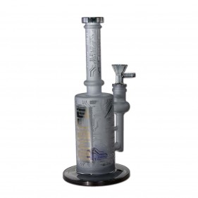 BLAZE Sandgestrahlte Borosilikatglas Bong mit Perkolator