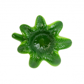 Hanfblatt Aschenbecher aus Keramik