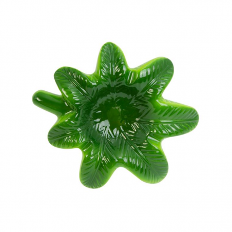 Hanfblatt Aschenbecher aus Keramik