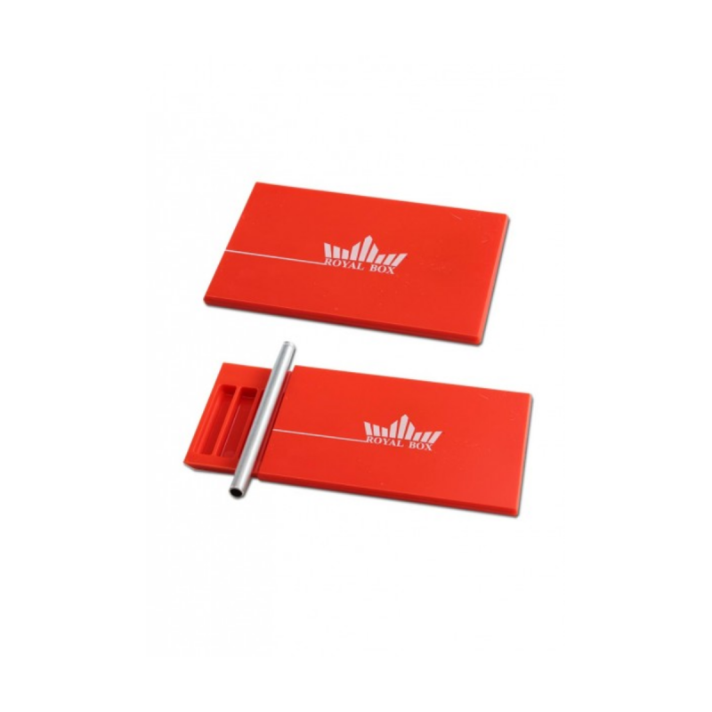 Royal Box Schnupf-Set mit Ziehröhrchen Rot