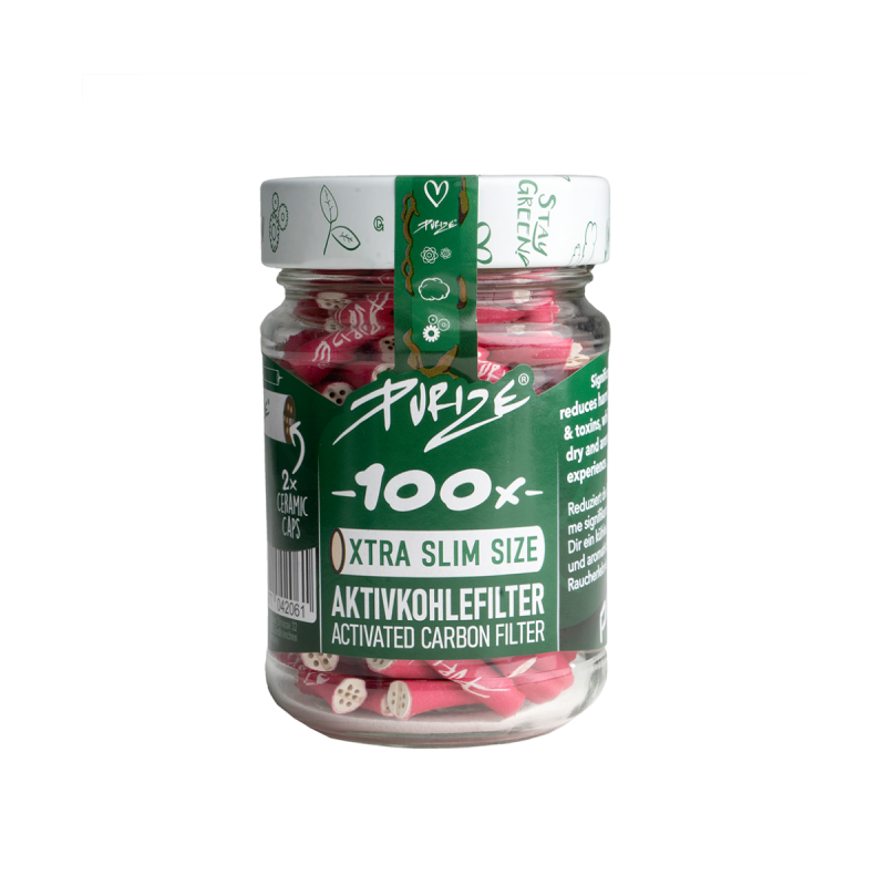 PURIZE XTRA Slim Pink Aktivkohlefilter 5,9mm 100 Stk.