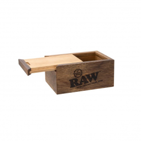 RAW Holz Box mit Schiebedeckel Klein