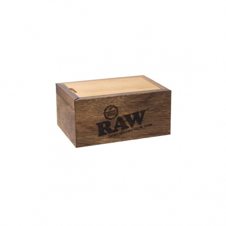 RAW Holz Box mit Schiebedeckel Klein