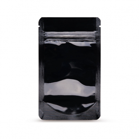 Standbodenbeutel Schwarz 140x85mm 50 Stk.