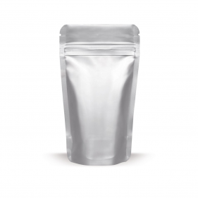 Standbodenbeutel Silber 140x85mm 50 Stk.