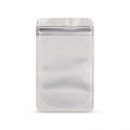 Standbodenbeutel Silber 140x85mm 50 Stk.