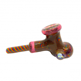 KitKanzGlass Glaspfeife mit Opal Regenbogen