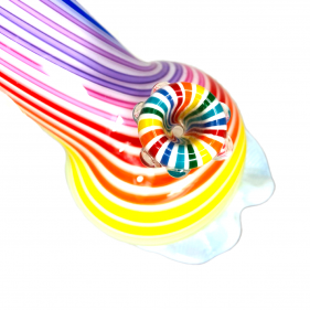 Noble Glass 'Rainbow Cane'