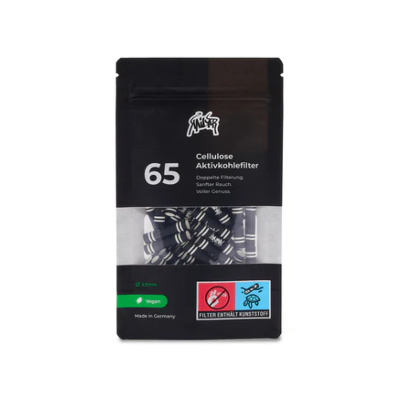 Kailar Schwarz Cellulose Aktivkohlefilter 5,9mm 65 Stk.