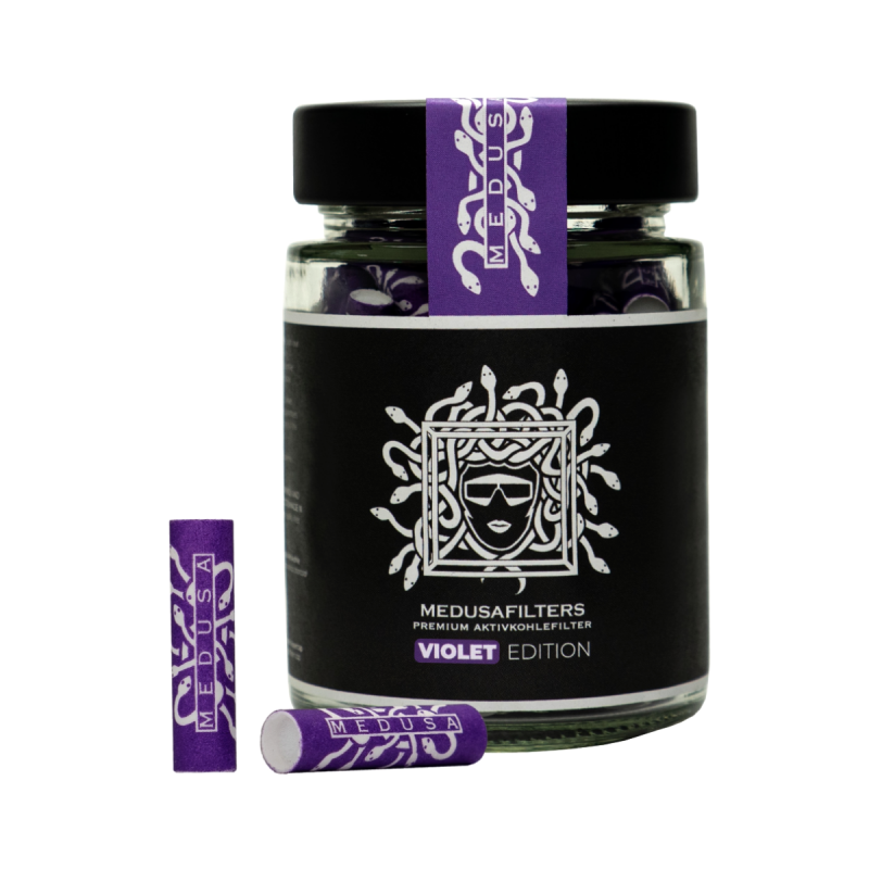 Medusa Lila Aktivkohlefilter 6mm 100 Stk.