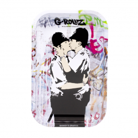 G-Rollz 'Banksy's Cop on Cop' Tablett Rolling Tray M