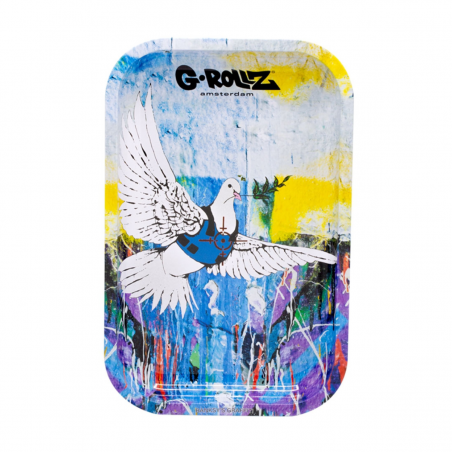 G-Rollz 'Banksy's Bulletproof Dove Alt' Tablett Rolling Tray M